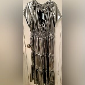 NWT Anthropologie metallic dress